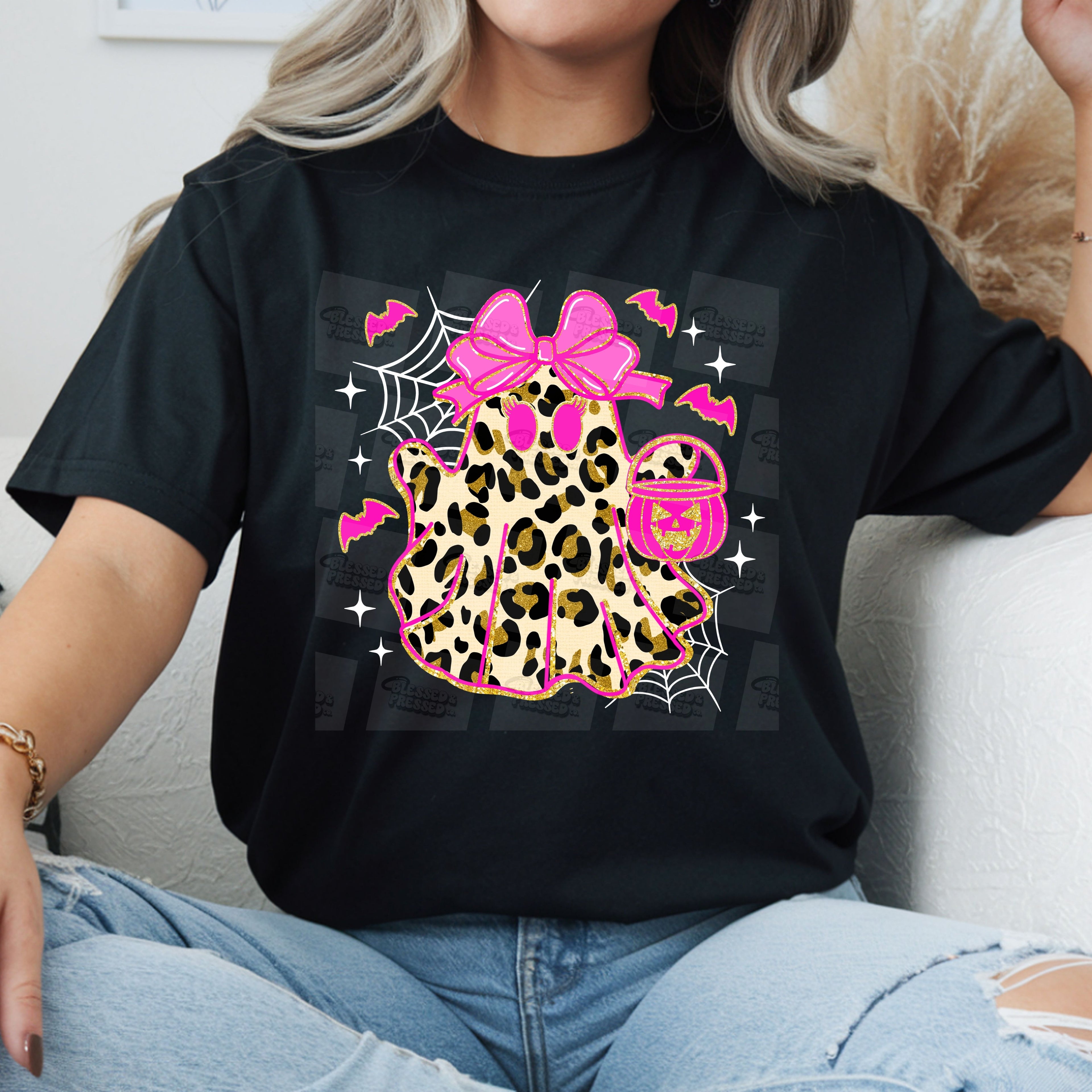 Leopard Print Ghost Design